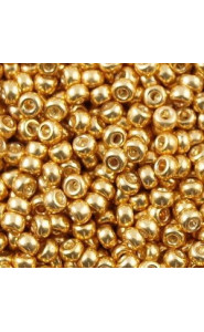 Miyuki rocailles Perlen 8/0 - Galvanized gold 8-1052